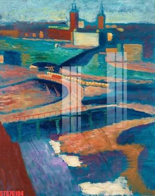 File in trần Tranh sơn dầu phương tây tổng hợp STS76104 (bản gốc) hoa văn