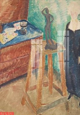 File tranh Tranh sơn dầu phương tây tổng hợp STS76128 (bản gốc) treo quán cafe