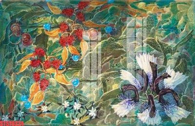 File gốc Tranh sơn dầu phương tây tổng hợp STS76224 (trang trí) cho phòng khách