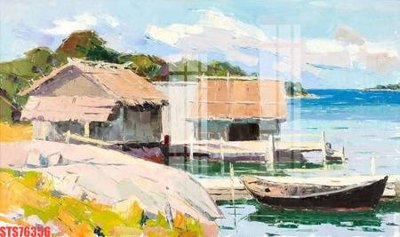 Tải file Tranh sơn dầu phương tây tổng hợp STS76356 (gốc) làm tranh treo tường