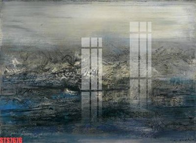 File in trần Tranh sơn dầu phương tây tổng hợp STS7676 (bản gốc) bầu trời