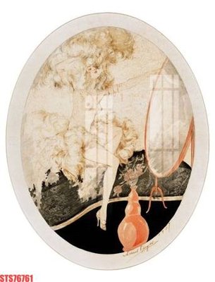 File gốc Tranh sơn dầu phương tây tổng hợp STS76761 (in lụa) tranh mã đáo