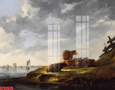 Download file gốc Tranh sơn dầu phương tây tổng hợp STS7679 (in mica) trang trí