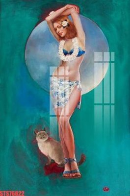 File in lụa Tranh sơn dầu phương tây tổng hợp STS76822 (chất lượng cao) Tranh sơn dầu phương tây tổng hợp STS76822