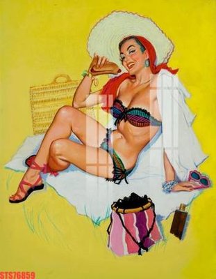 Ảnh gốc file in lụa Tranh sơn dầu phương tây tổng hợp STS76859 chi tiết