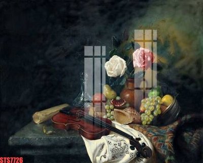 File gốc Tranh sơn dầu phương tây tổng hợp STS7726 (phiên bản chuẩn) để in ấn