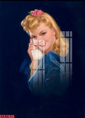 Ảnh gốc Tranh sơn dầu phương tây tổng hợp STS77836 (độ nét cao) in tráng gương