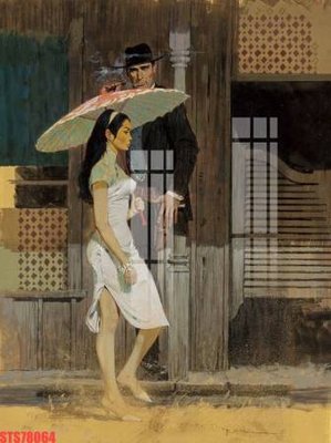 File PSD Tranh sơn dầu phương tây tổng hợp STS78064 (gốc) tách lớp chi tiết