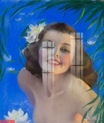 File gốc Tranh sơn dầu phương tây tổng hợp STS78108 (ảnh chi tiết) để in lụa