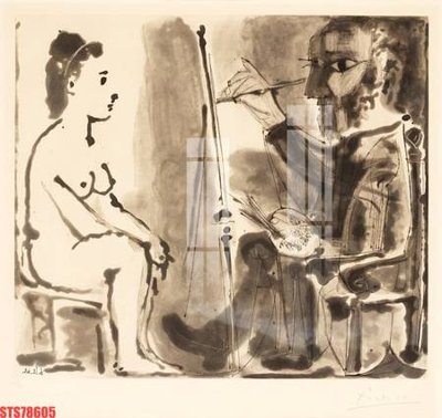 File tranh Tranh sơn dầu phương tây tổng hợp STS78605 (gốc) phong cách tối giản