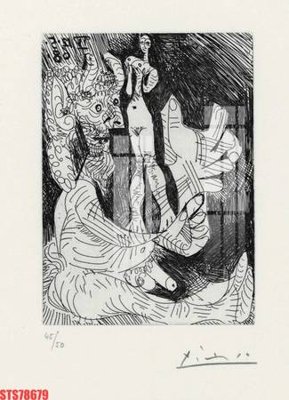 File tranh Tranh sơn dầu phương tây tổng hợp STS78679 (gốc) phong cách tối giản