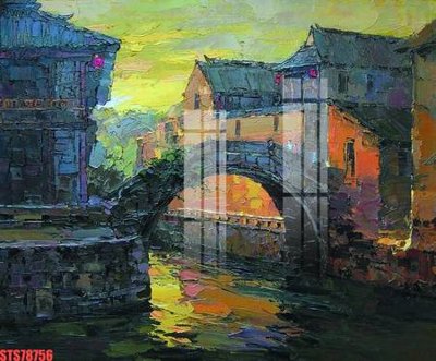 Download file gốc Tranh sơn dầu phương tây tổng hợp STS78756 (in mica) trong suốt