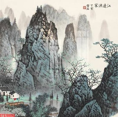 File tranh Tranh sơn dầu phương tây tổng hợp STS78893 (gốc) chủ đề thiên nhiên