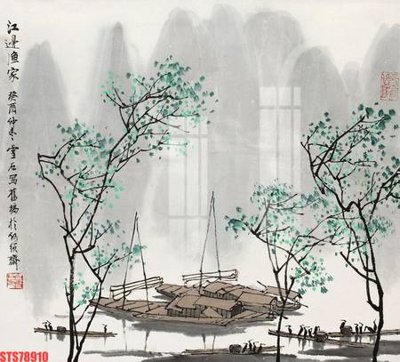 File ảnh Tranh sơn dầu phương tây tổng hợp STS78910 (gốc) in standee