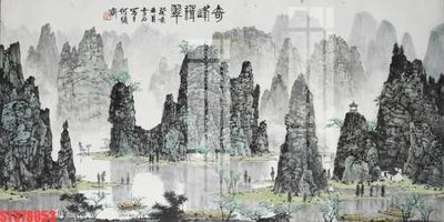 File in trần Tranh sơn dầu phương tây tổng hợp STS78953 (file gốc) hoa văn 3D