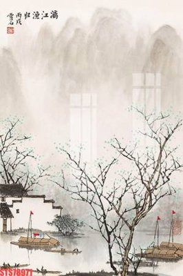 File gốc Tranh sơn dầu phương tây tổng hợp STS78971 (cho in ấn) độc quyền