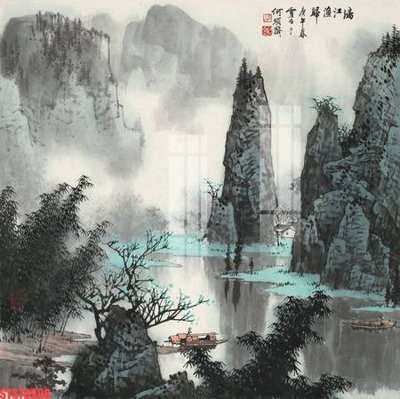 Tải file Tranh sơn dầu phương tây tổng hợp STS78998 (gốc) để in ấn ngay