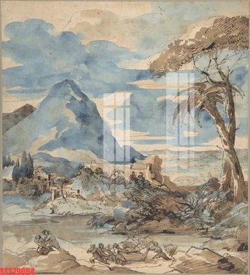 File tranh Tranh sơn dầu phương tây tổng hợp STS79064 (gốc) in backlit film