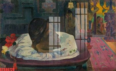 File tranh Tranh sơn dầu phương tây tổng hợp STS80729 (gốc) in trên kính