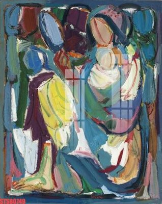 Tải file gốc in lụa Tranh sơn dầu phương tây tổng hợp STS80749 siêu nét