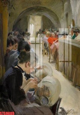 File in lụa Tranh sơn dầu phương tây tổng hợp STS8089 (tân cổ điển) Tranh sơn dầu phương tây tổng hợp STS8089