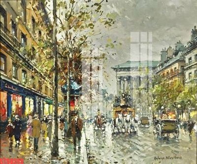 File gốc Tranh sơn dầu phương tây tổng hợp STS8245 (in mica) làm bảng hiệu