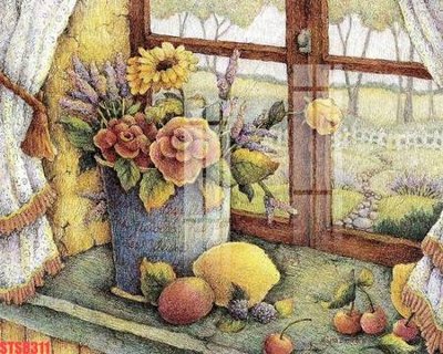 File in lụa Tranh sơn dầu phương tây tổng hợp STS8311 (chất lượng cao) Tranh sơn dầu phương tây tổng hợp STS8311