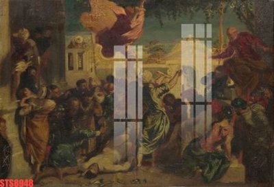 Download file gốc Tranh sơn dầu phương tây tổng hợp STS8948 (in mica) trong suốt