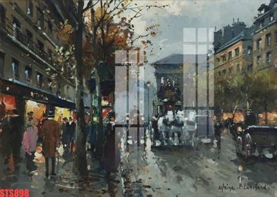 File PSD Tranh sơn dầu phương tây tổng hợp STS898 (nguyên bản) cho thiết kế