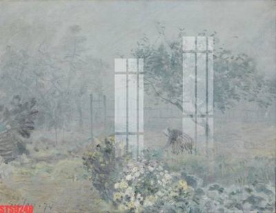 File in trần Tranh sơn dầu phương tây tổng hợp STS9248 (bản gốc) hoa văn