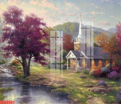 File tranh Tranh sơn dầu phương tây tổng hợp STS9901 (bản gốc) in lụa dán tường