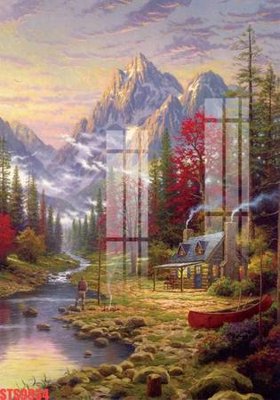 File gốc Tranh sơn dầu phương tây tổng hợp STS9934 (in tráng gương) sang trọng