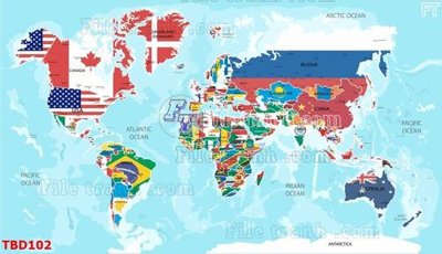 File tranh Tranh bản đồ thế giới TBD102 (gốc) chủ đề con người