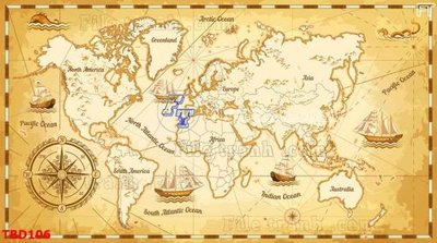 Download file gốc Tranh bản đồ thế giới TBD106 (in mica) 3D