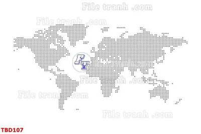 Download file Tranh bản đồ thế giới TBD107 (gốc) in mica đèn LED