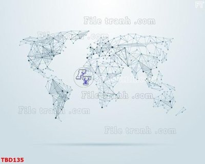 File PSD Tranh bản đồ thế giới TBD135 (chất lượng in ấn)