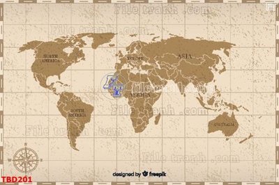 File PSD Tranh bản đồ thế giới TBD201 (bản gốc) chất lượng nhất