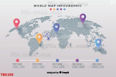File in mica Tranh bản đồ thế giới TBD205 (ảnh gốc) đẹp