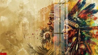 Tải file File gốc in tranh thổ dân TD169 (PSD) cho in tranh kính