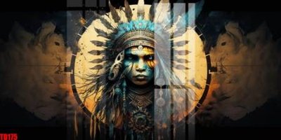 File gốc File gốc in tranh thổ dân TD175 (ảnh chi tiết) để in lụa