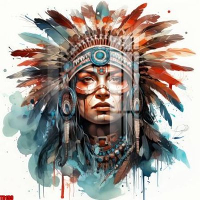 File gốc File gốc in tranh thổ dân TD199 (in tráng gương) hiện đại