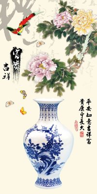 File tranh ảnh gốc File tranh đứng lối vào TD2023 dùng cho in khổ lớn