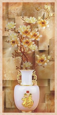 File in mica File tranh đứng lối vào TD2028 (bản gốc) siêu trong