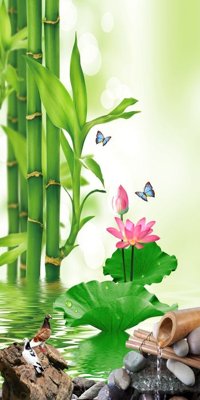 File gốc File tranh đứng lối vào TD2116 (dành cho trang trí nội thất)