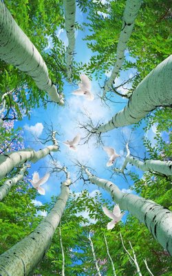 File tranh in trần File tranh đứng lối vào TD2139 (ảnh gốc siêu nét)