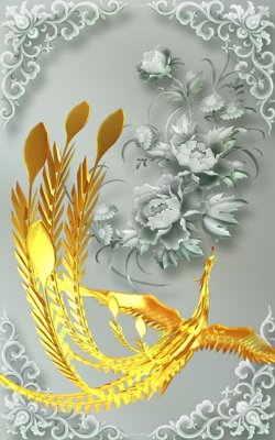 File ảnh File tranh đứng lối vào TD2162 (gốc) trang trí khách sạn