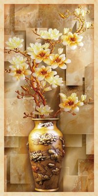 File gốc File tranh đứng lối vào TD2216 (PNG) không nền chất lượng