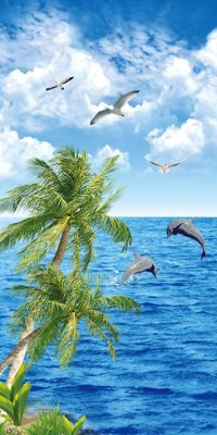 Download file gốc File tranh đứng lối vào TD2275 (in mica) 3D