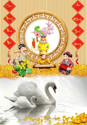 File in mica File tranh đứng lối vào TD2279 (bản gốc) làm vách ngăn