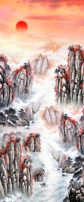 Download file tranh PSD File tranh đứng lối vào TD2316 để chỉnh sửa